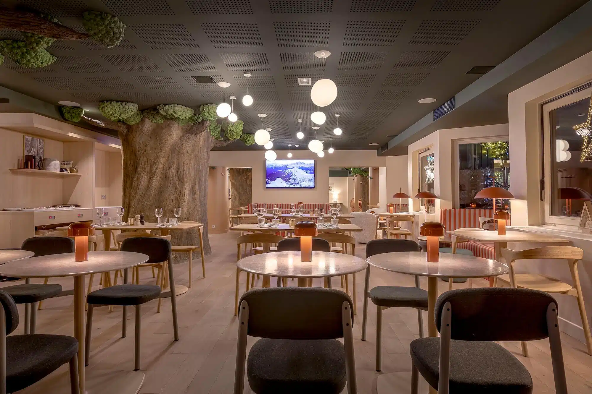 vu du restaurant de l'hôtel Lykke