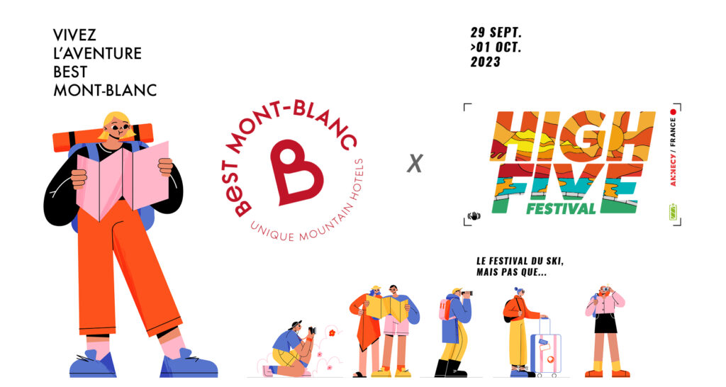popup pour le web pour la promotion de la venue de Best Mont Blanc au High five festival